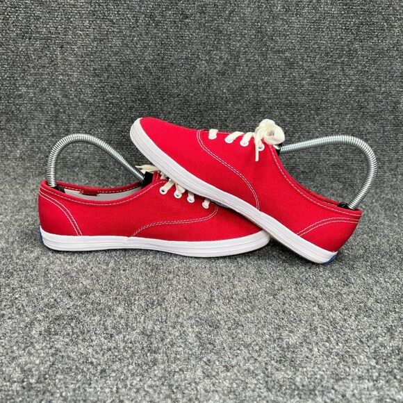 Keds Champion Originals Lace Up Sneakers Women's Size 6.5 Red Canvas Casual Shoe - Picture 7 of 11